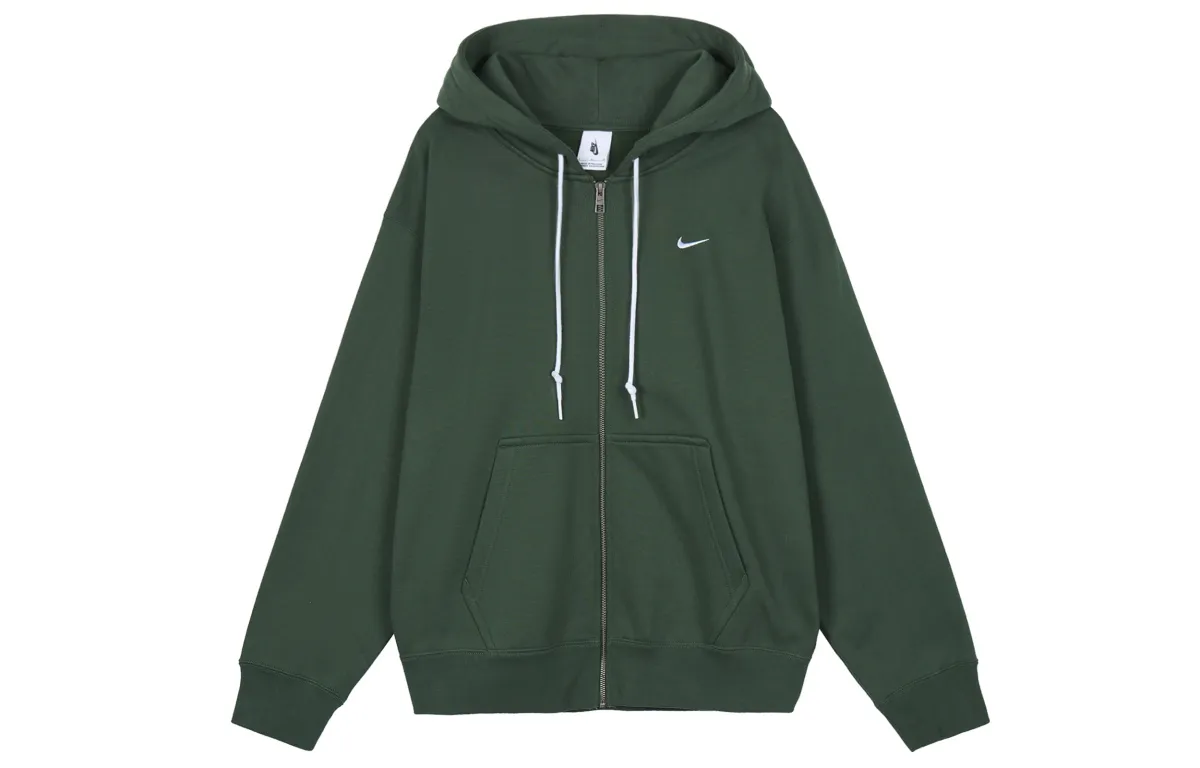 Nike Solo Swoosh Hoodie Jacket Green