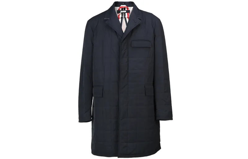 THOM BROWNE Rwb Striped Hooded Coat