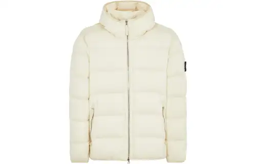 STONE ISLAND Compass Patch Zip Up Puffer Jacket