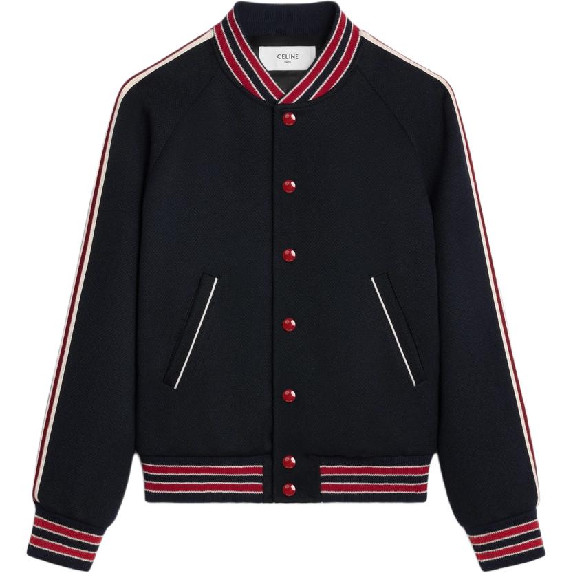 CELINE Button Up Teddy Jacket