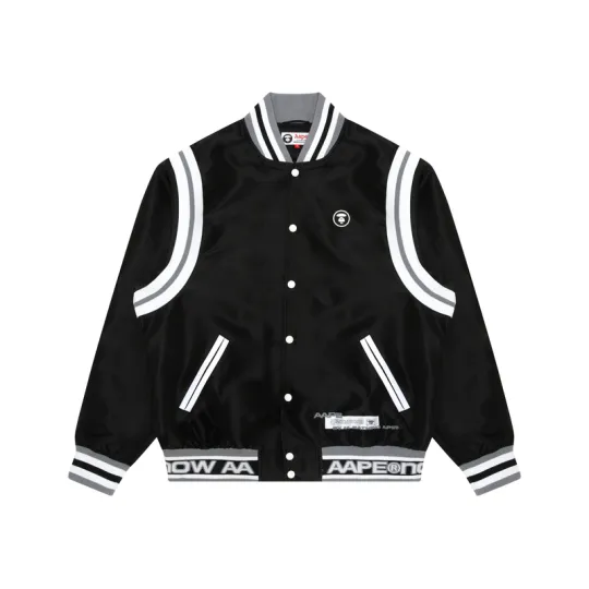 Aape Logo-print Varsity Jacket