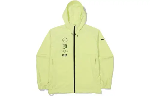 FILA Jackets Men's Yellow Hooded Moderate Other