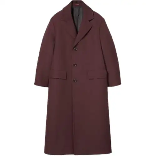 GUCCI Coats Men's Burgundy Lapel Moderate