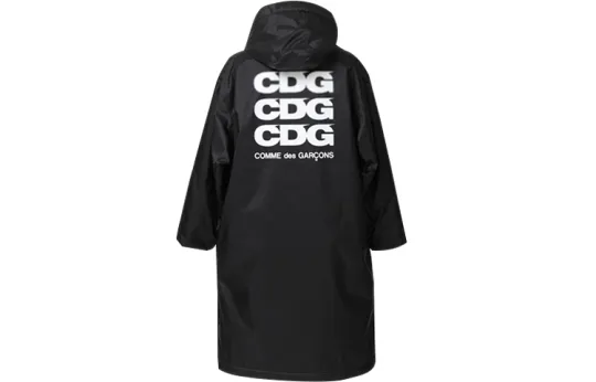 CDG Velvet feel Coat Unisex Black