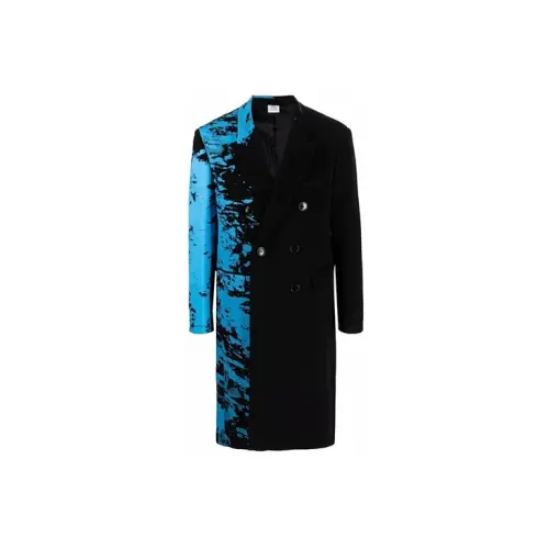 Vetements Coats Unisex Blue Lapel Moderate Straight Fit