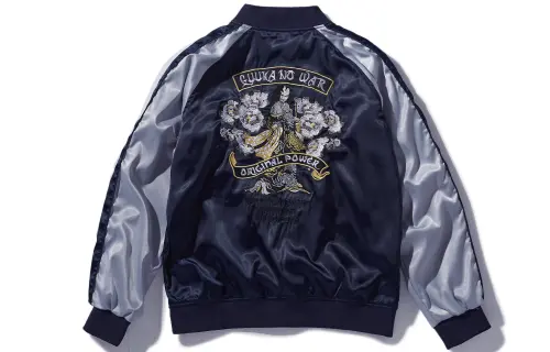 Guuka Baseball Jacket Unisex Dark Blue