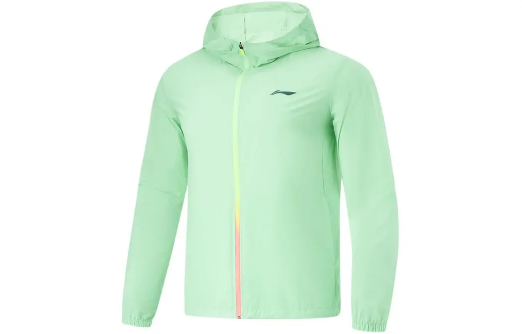 Li Ning Breathable UV Protection Sun Protection Clothing Men's Cooling Green
