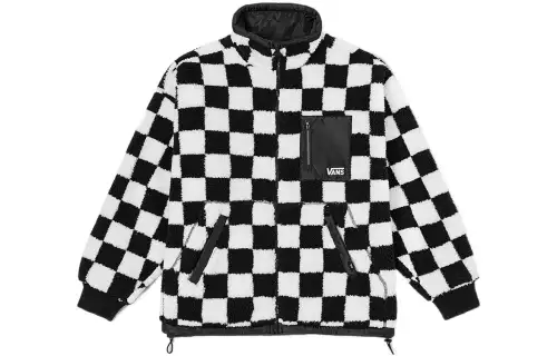 Vans Velvet Jackets Unisex Multicolor Stand Collar Moderate