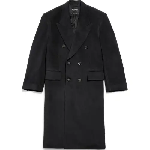 Balenciaga Double Breasted Regular Fit Coat