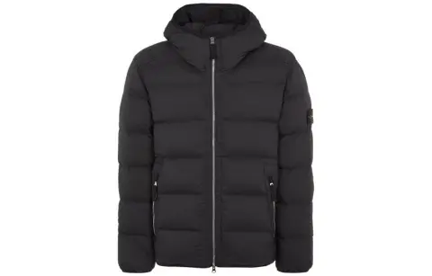 STONE ISLAND Compass Patch Zip Up Hooded Jacket