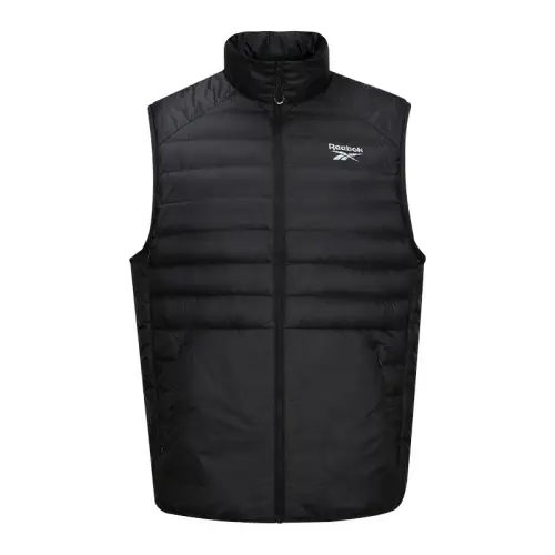 Reebok Down Vests Unisex Black Stand Collar Moderate Other