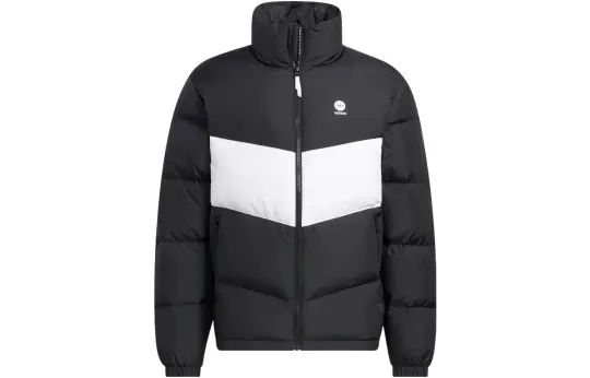 Adidas Neo Down Jackets Unisex Black Stand Collar Moderate Other