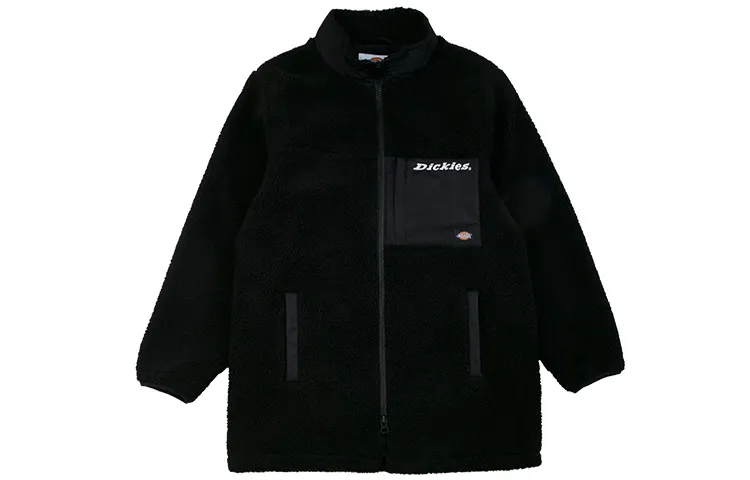 Dickies Velvet Jackets Men's Black Collarless Moderate Straight Fit