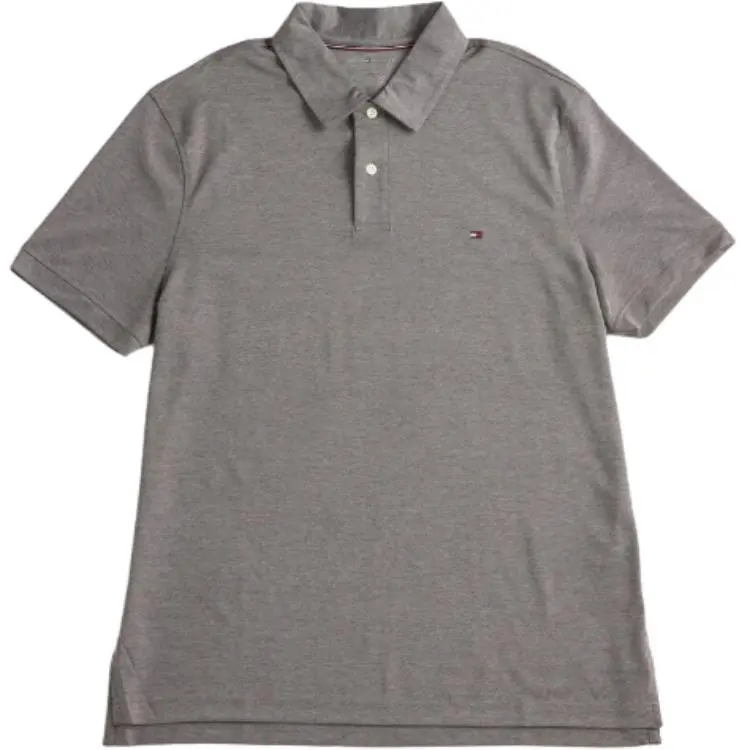 Tommy Hilfiger SS25 Polo Shirt Men's Gray