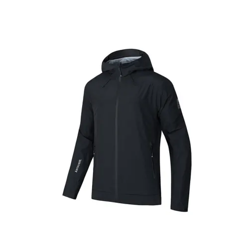 Anta Outdoor Collection Breathable Windbreaker Jacket Men's Basic Black