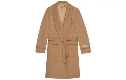 GUCCI Coats Men's Khaki Moderate