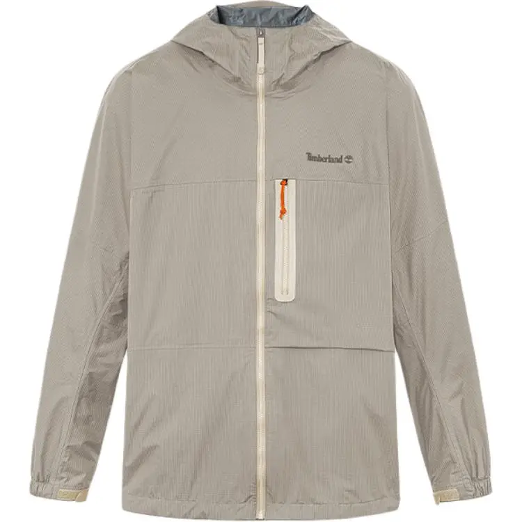 Timberland Outdoor Hiking Waterproof And Windproof Windbreaker Jacket Men's Light Brown