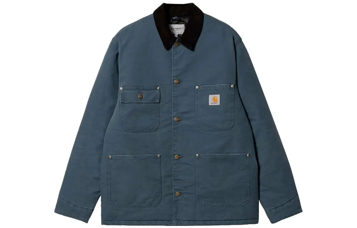 Carhartt WIP Jackets Men's Blue Lapel Moderate