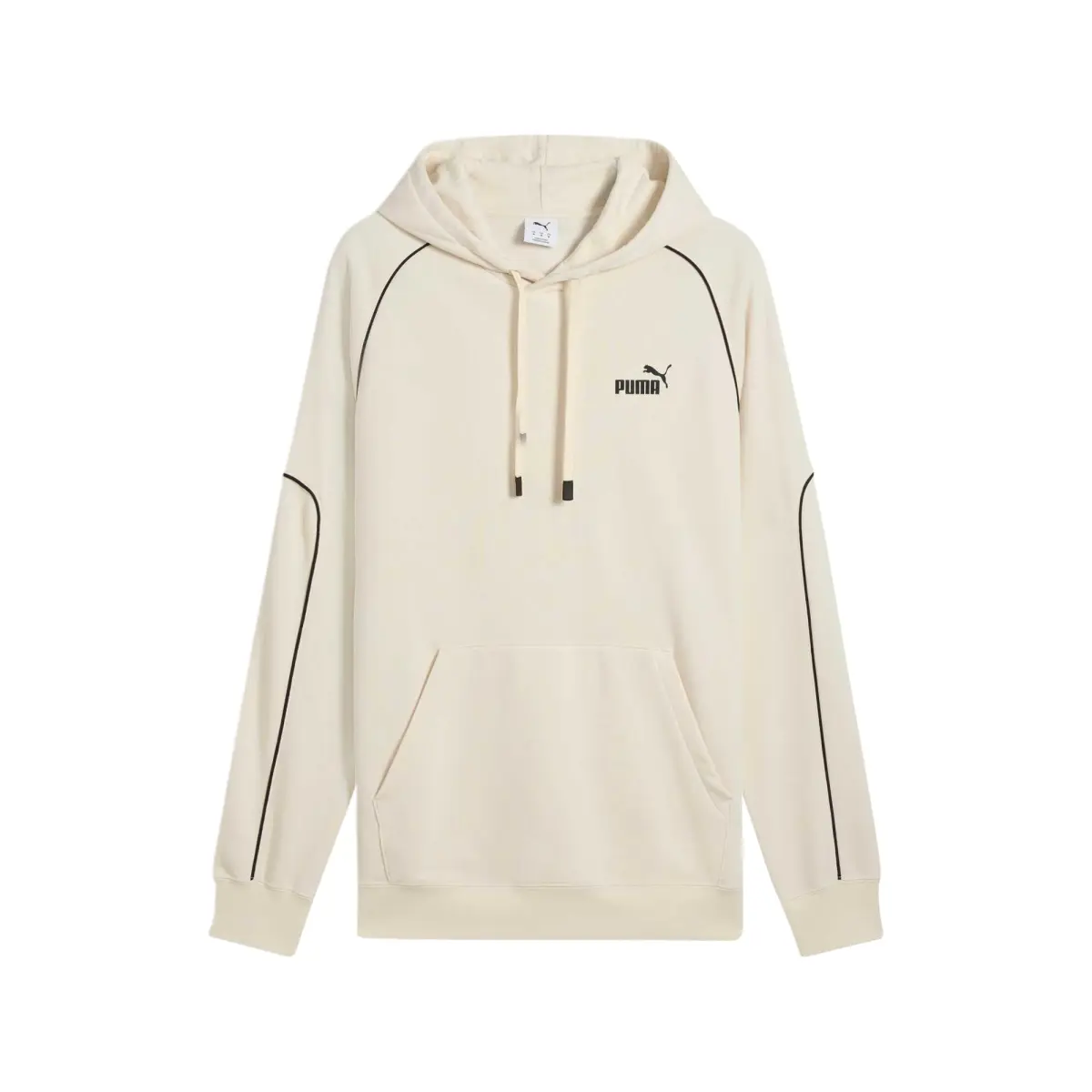 PUMA Sweatshirts Men's Beige Hooded Moderate Straight Fit