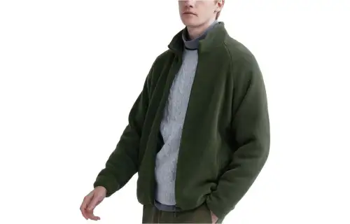 UNIQLO Velvet feel Coat Unisex Dark Olive