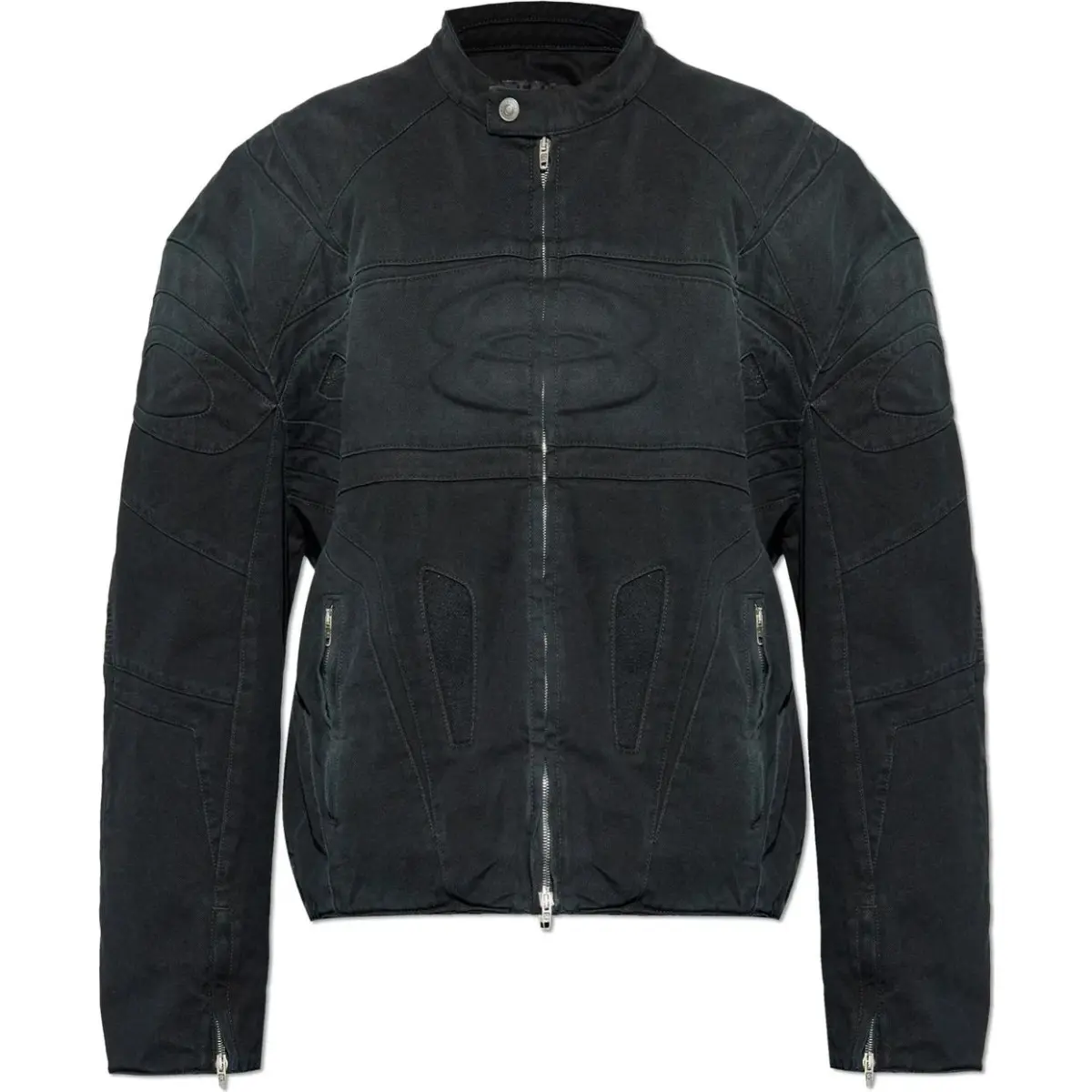 Balenciaga Denim Jacket, Loose Fit Men's Black