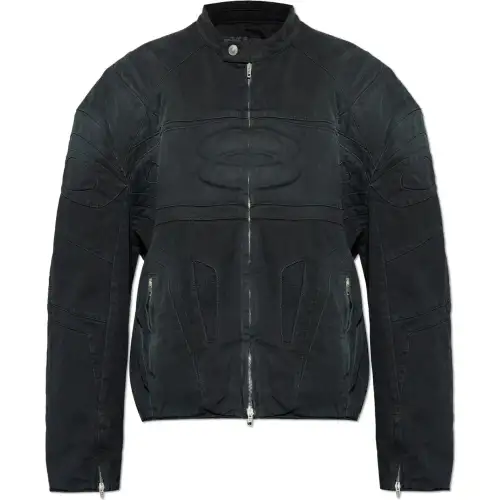 Balenciaga Denim Jacket, Loose Fit Men's Black