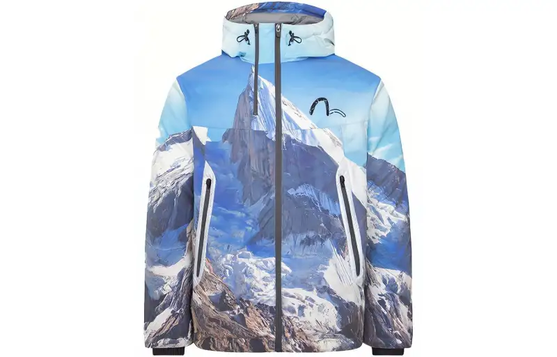 EVISU Down Jacket Men's Multicolor