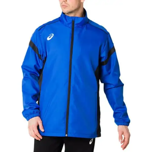ASICS Jackets Men's Blue Stand Collar Moderate Other