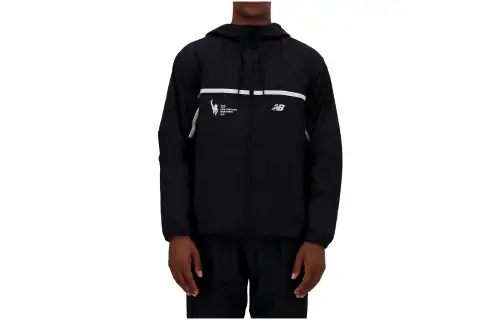 New Balance Jackets Men's Black Hooded Moderate Other