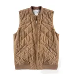 THE NORTH FACE Fleece Lined Waterproof Stand Collar Vest Men's Khaki Yellow