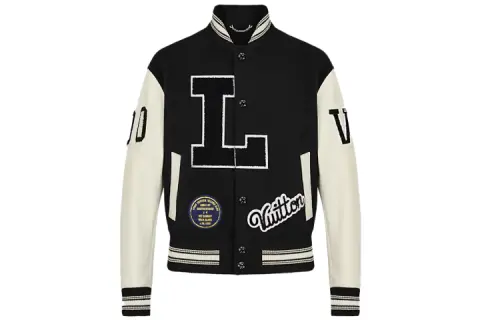 LOUIS VUITTON SS22 Baseball Jacket Men's Black