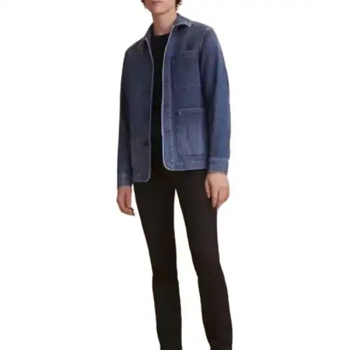 Burberry Denim Jacket Men's Blue