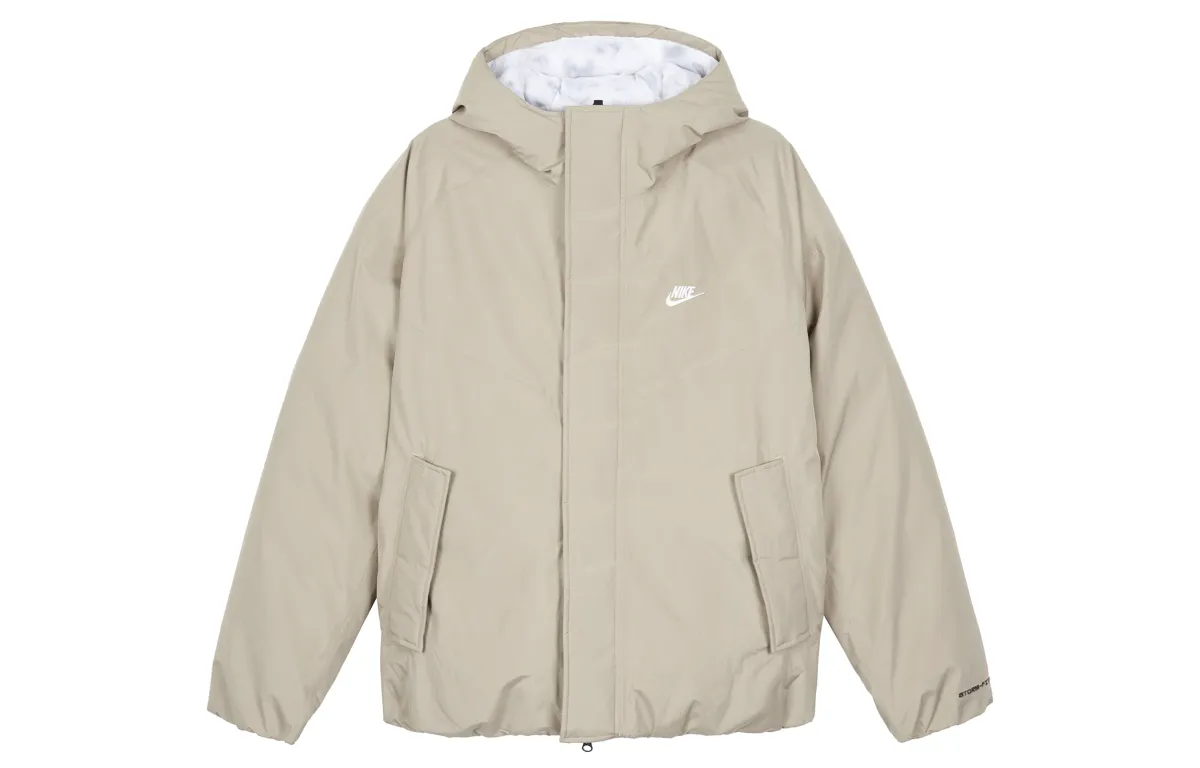 Nike Down Jackets Men's Sail White Hooded Thickened Other