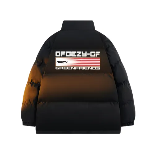 GF Puffer Jackets Unisex Stand Collar Thickened Padded Puffer Jacket