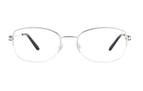 Cartier Prescription Glasses Unisex Silver