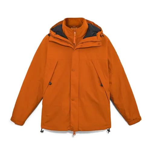 Timberland Waterproof, Windproof, Breathable, And Thermal Windbreaker Jacket Men's Tea Umber
