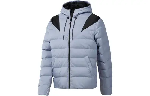 Reebok Athleisure Down Jacket Men's Blue Gray