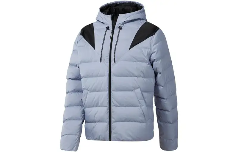 Reebok Athleisure Down Jacket Men's Blue Gray