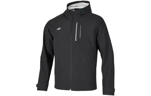 Skechers Jackets Men's Carbon Black/0018 Hooded Moderate Soft Shell