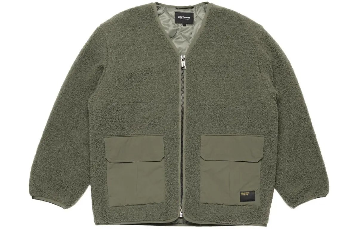 Carhartt WIP Devin Liner Shearling Zipped Padded Jacket