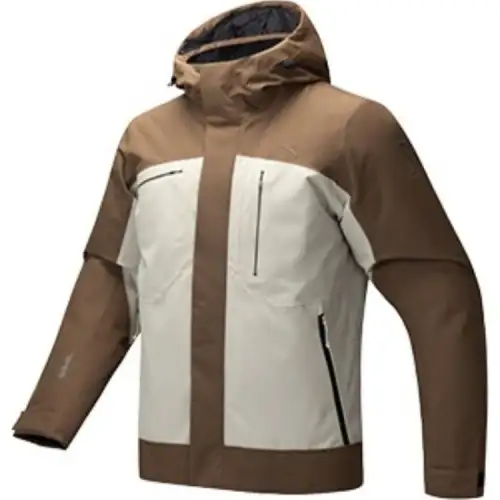 Anta x ZHONGGUOGUOJIADILI,LIANMINGKUAN Outdoor Collection Down Jacket Men's Bird Gray/Sangning Brown