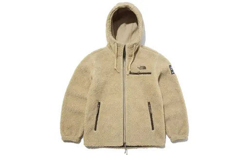 THE NORTH FACE Velvet Jackets Unisex Khaki Hooded Moderate