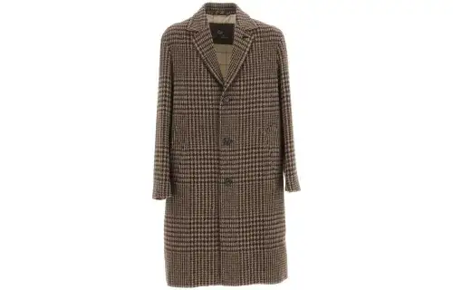 Loro Piana Coats Men's Umber Lapel Moderate Straight Fit