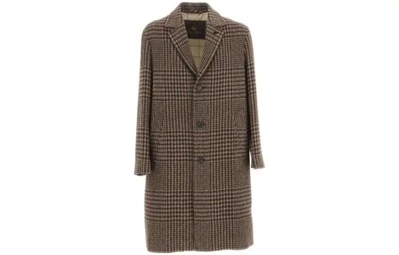 Loro Piana Coats Men's Umber Lapel Moderate Straight Fit