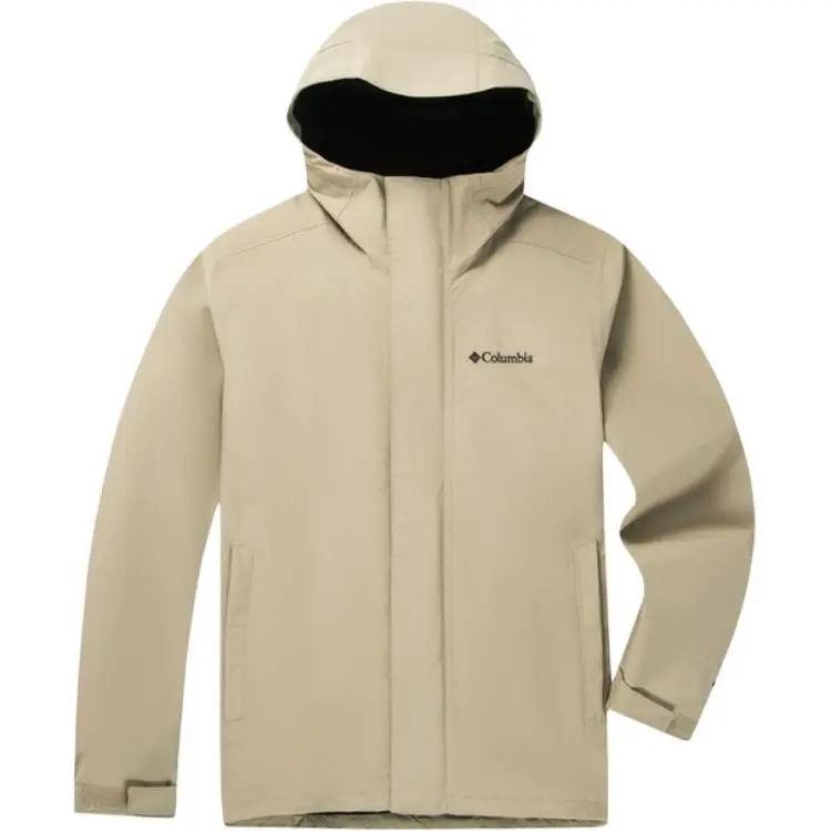 Columbia Omni Heat Waterproof Thermal Heat Reflective Windbreaker Jacket Men's Khaki