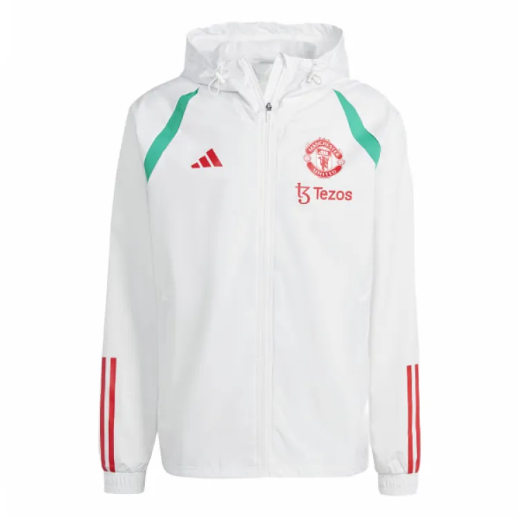 Adidas MANCHESTER UNITED TIRO 23 ALL WEATHER JACKET Jackets & Coats Men's Core White