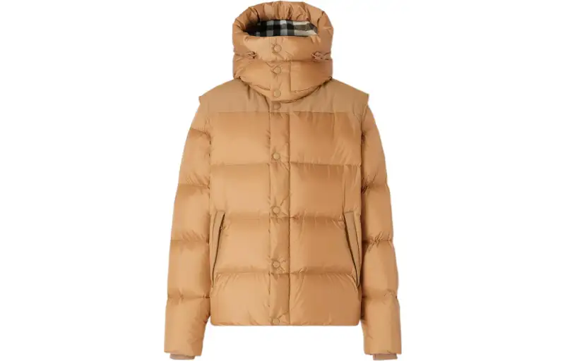 Burberry Detachable Sleeve Hooded Puffer Jacket