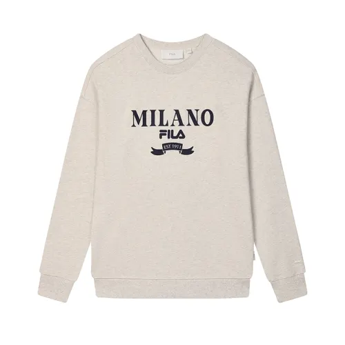 FILA MILANO Sweatshirt Men's Light Khaki Heather Gray