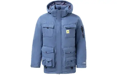 Li Ning Skateboard Down Jacket Men's Blue
