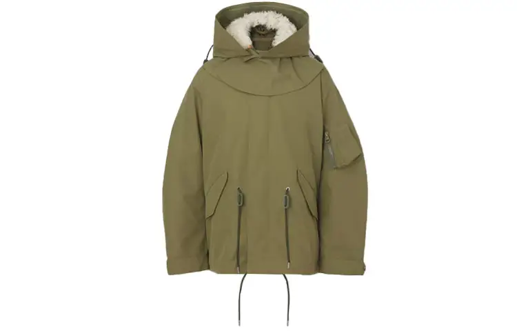 Burberry Coats Men's Green Hooded Moderate